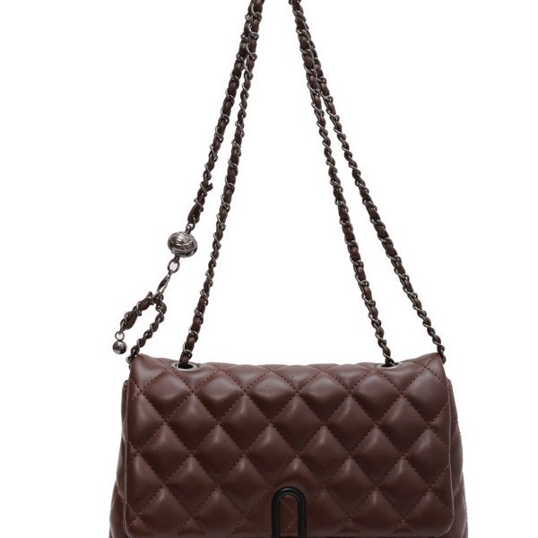 High quality texture for women in autumn winter 2025 trendy and fashionable diamond grid chain bag niche women's single shoulder crossbody bag
