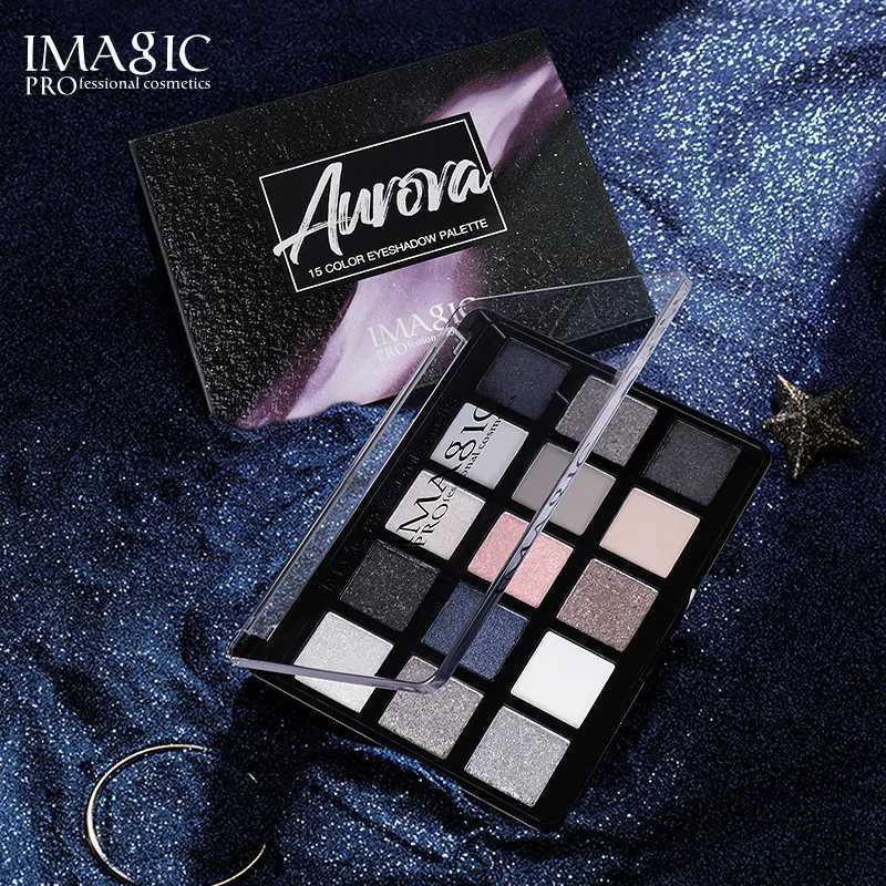 IMAGIC 15 Colors Dark Series Eye Shadow Palette Bronze Smoke Color Makeup Palette Highlight Waterproof Makeup for Women W250520