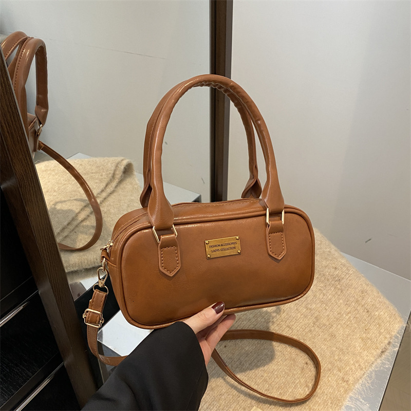 Free Delivery Designer Bag Appearance And Texture Premium Small Spring Women's 2025 New Crossbody Commuting Hand Held Bowling Luxury Bag