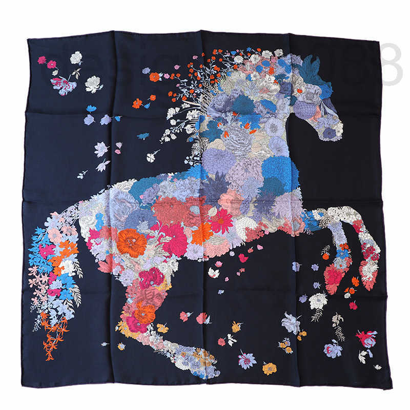 Designer Scarves 10A mirror quality Qingyang Flower Clothes 20 Autumn New Collection Original 18mm twill silk mulberry silk 90 square scarf silk scarf for women