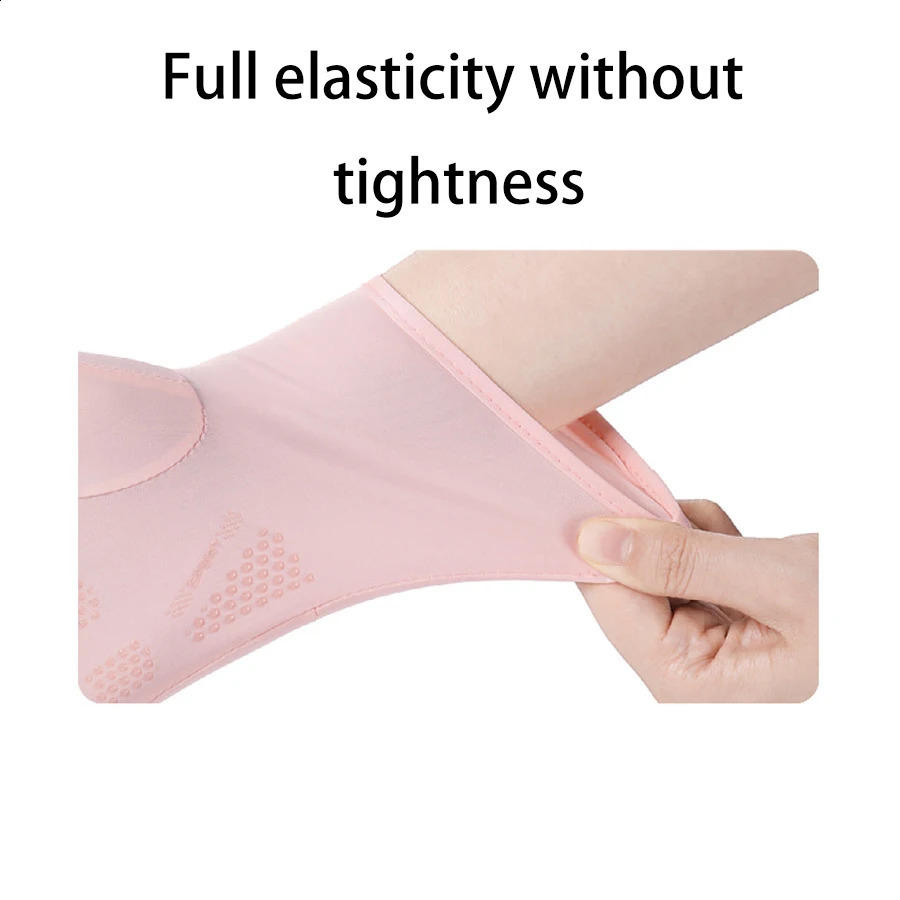 Summer sun protection gloves anti slip breathable UV resistant touch screen cool feeling cycling outdoor sports ice silk 250515