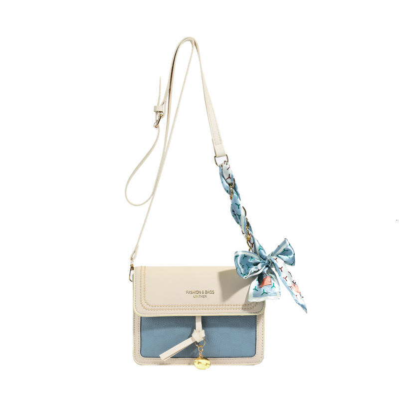 Free Delivery Designer Bag Popular Western Cream Square Fashion Small Crowd Design Scarf Shoulder Fresh And Sweet Oblique Straddle Bag For Women Luxur