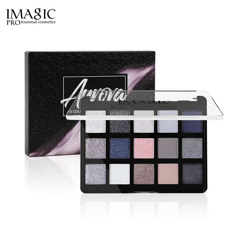 IMAGIC 15 Colors Dark Series Eye Shadow Palette Bronze Smoke Color Makeup Palette Highlight Waterproof Makeup for Women W250520