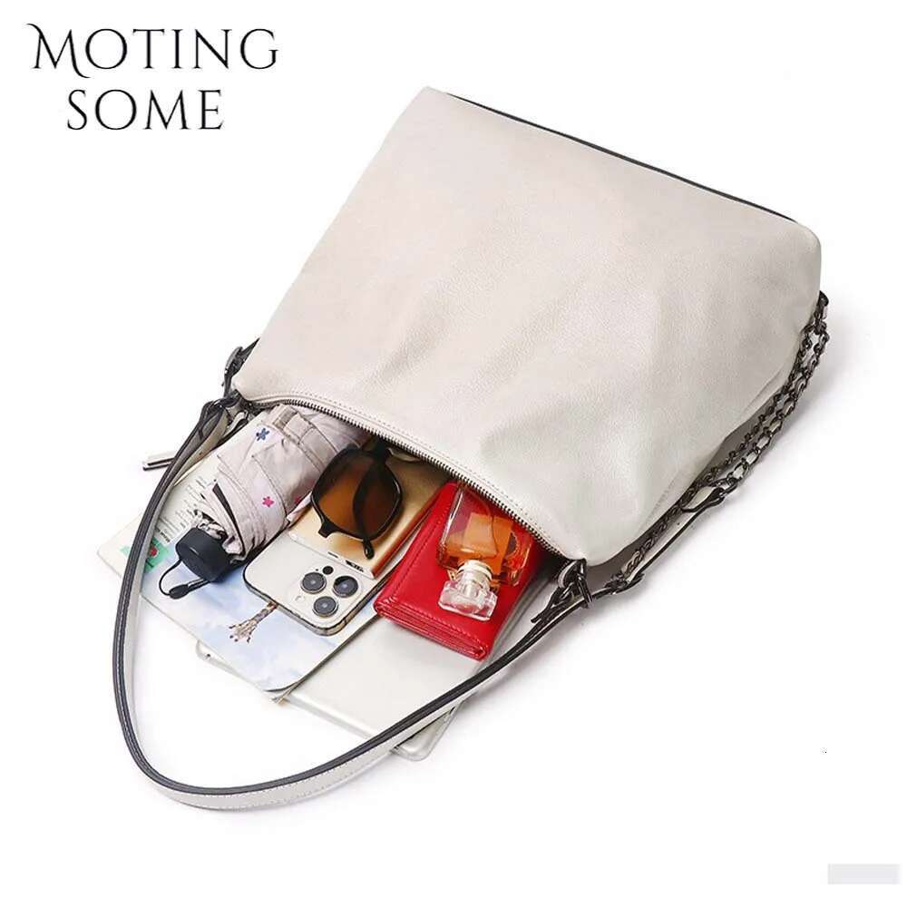 Women's Bags Designer Motingsome Simple Design Cowhide Bag Women Handbag Daily Purses Fashion Lady Shoulder Satchel Casual Tote Back Pack New