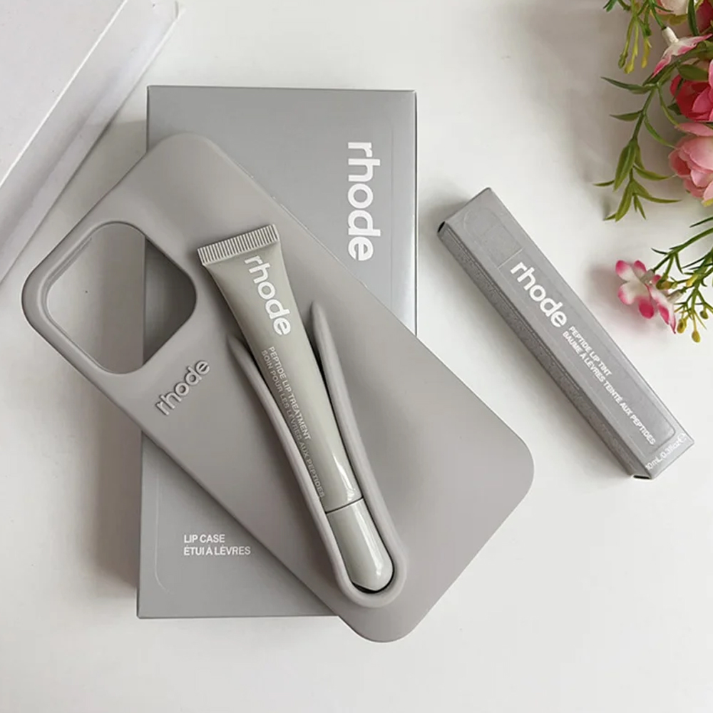 rhode Lip Balm Phone Case Lip Gloss Long-lasting Moisturizing Liquid Lipstick Toast Espresso Raspberry jelly Transparent Lip Glaze
