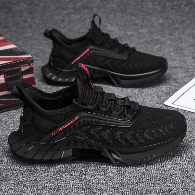 Men S Summer Breathable Versatile Running Fly Woven Mesh Sports Casual Men S Black Trendy Casual Shoes Shoes Ddmysaturn