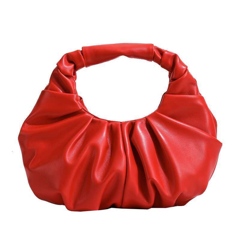 Niche high-end texture cloud women's 2025 new stylish pleated armpit fashionable hand-held small bag