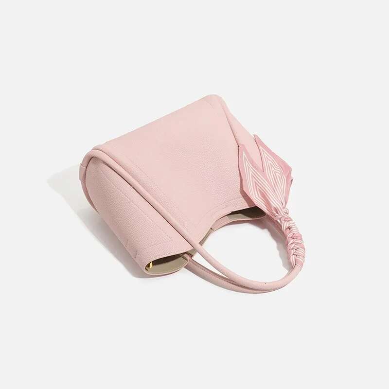 Lychee Pattern Vegetable Basket Ladies 2024 New Style Textured Bucket Crossbody INS Simple Handbag Mom Bag Customized