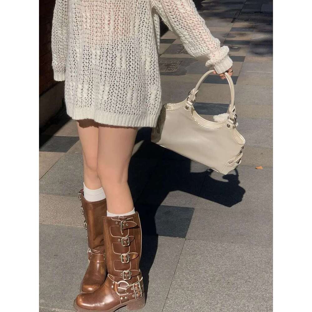 JIAERDI Fairycore Aesthetic Y2k Women Hot Girls Versatile Chain Chic White Underarm Bag Purse Female Haruku Sweet Handbag