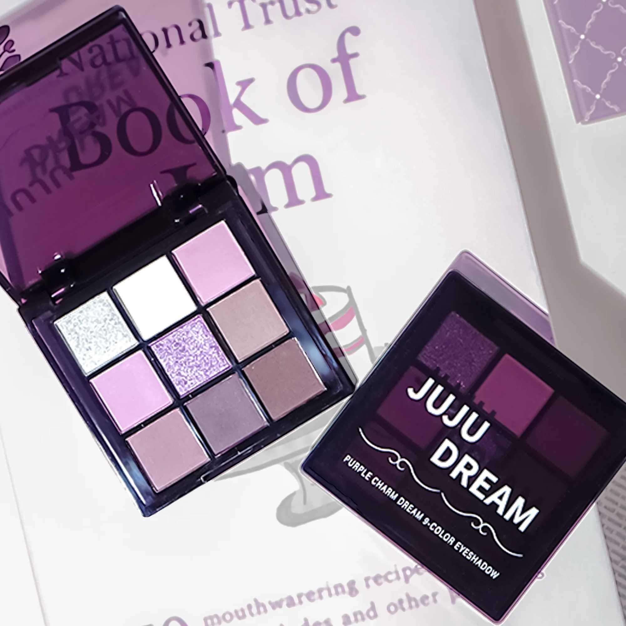 Purple charm dream girl nine-color eye shadow plate smoke purple low saturated pearl matte purple spicy multi-color eye shadow W250520