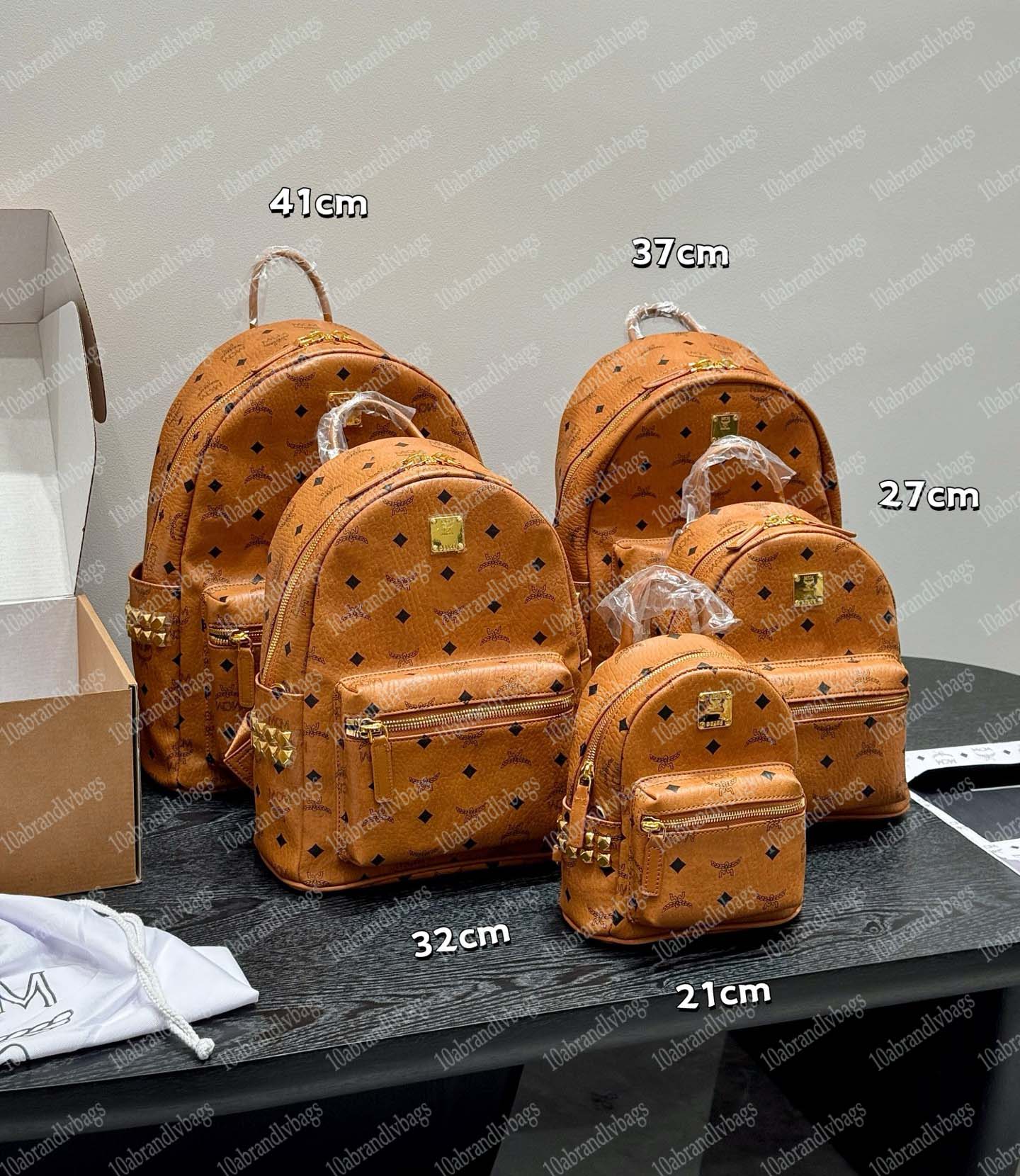 Large Capacity Backpack Travel Waterproof Printed Mini Backpacks Unisex Letter Genuine Leather Sequins Zipper Soft Satchels Compartment Women Fashion School Bag