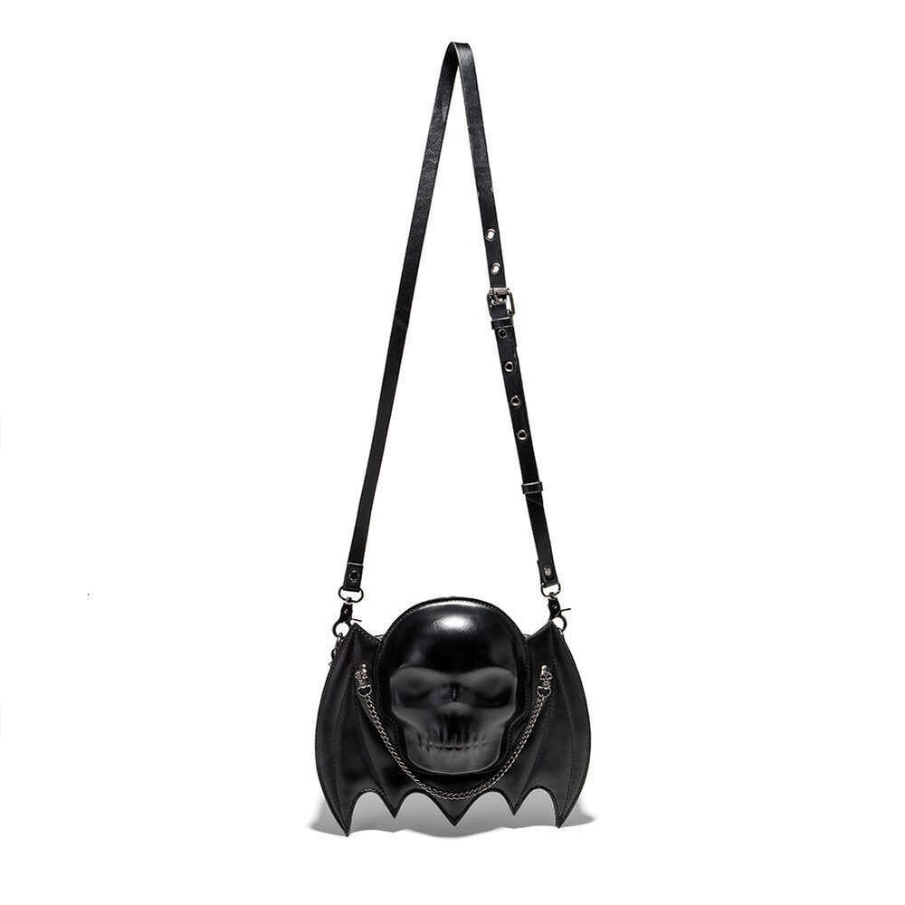 New handbag, female punk creative bat design, skull head, women's single shoulder diagonal cross bag