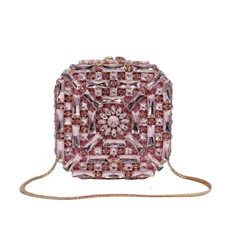 2025 New Small square box flowers Designer Women Dia Evening Bags Prom Party Purse Wedding Handbag