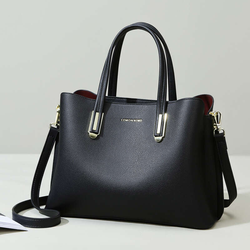 womens handbag new large capacity shoulder temperament soft leather mother fashionable commuting womens bag can be slung diagonally