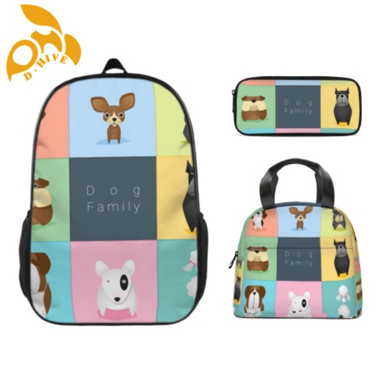 free shipping designer custom-made round beige, white and black half-length lightweight student schoolbag
