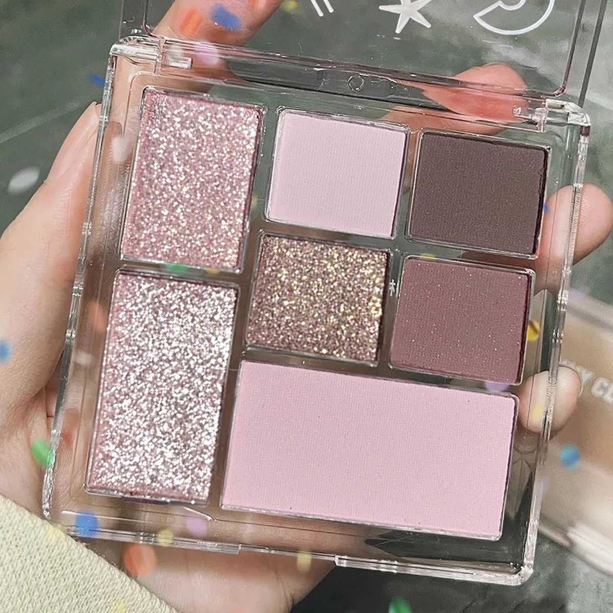 7-color eyeshadow palette with pearlescent matte finish long-lasting multi-color eyeshadow palette for a beautiful lookXJ250520