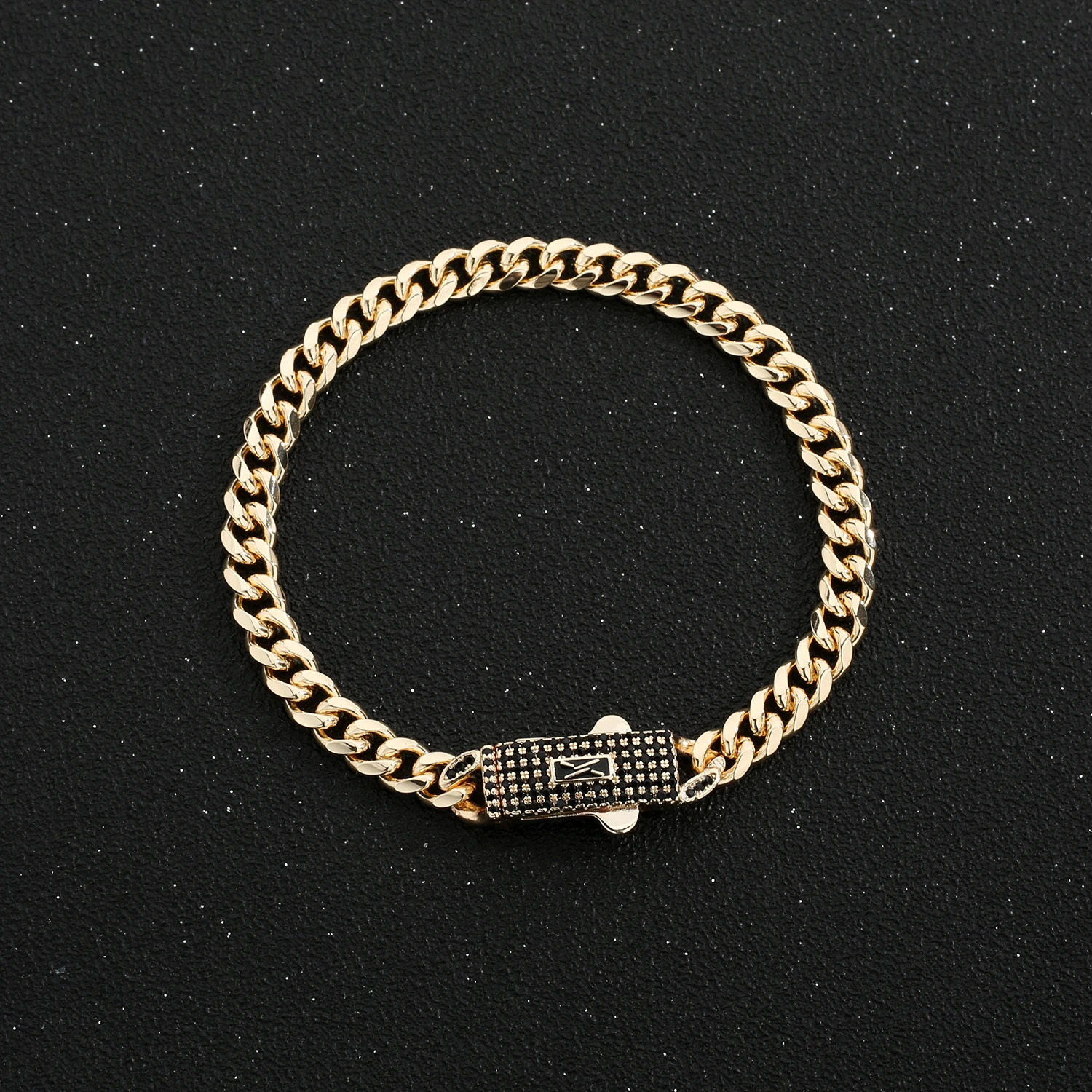 Fashionable and Versatile High Quality 14K Gold Plated Brass Monaco Anklet Womens Jewelry Item 250517