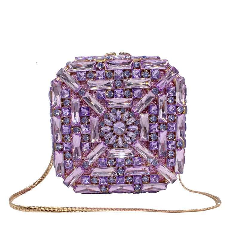 2025 New Small square box flowers Designer Women Dia Evening Bags Prom Party Purse Wedding Handbag