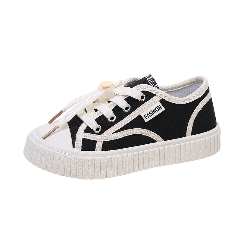 Ddmyshoesvip Children S Canvas Girls Casual New Style Boys Non Slip Board Medium And Large Children S Sports Shoes Biscuit Soles