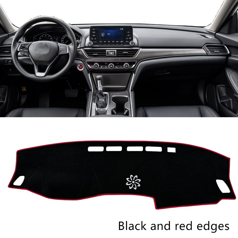 For Accord 2018-2022 Dashboard Sunshade Cover, Front Windshield UV Protection, Polyester Fiber Material, Heat Blocking Sun Visor Pad, Car Interior Acc