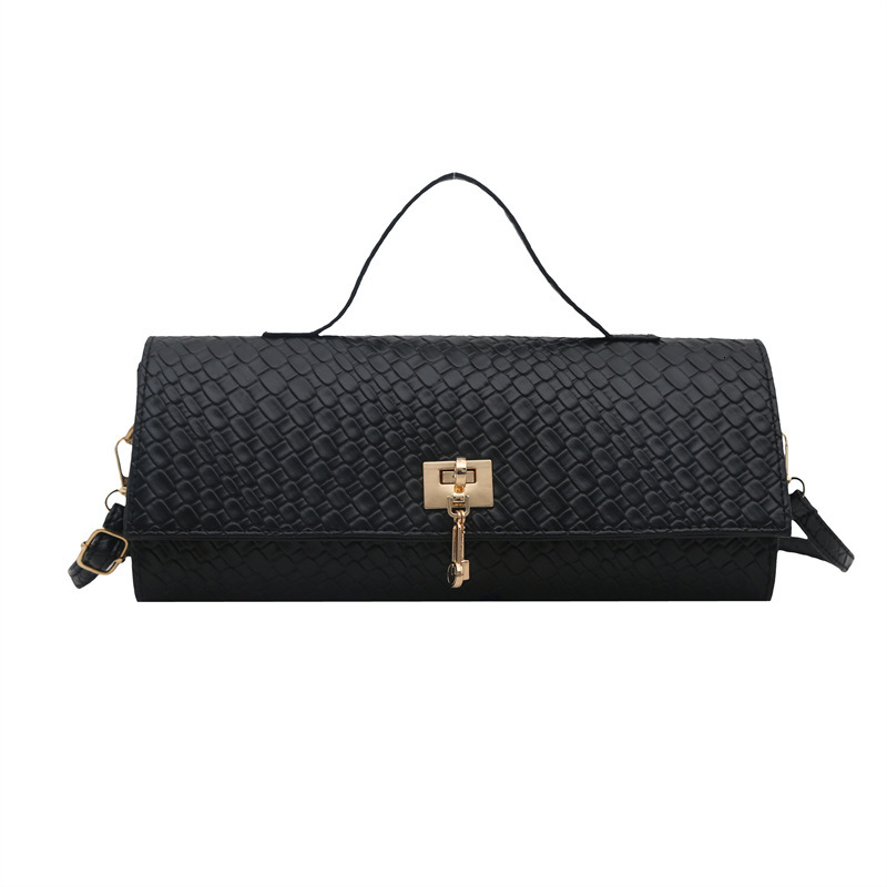 Free Delivery Designer Bag Fashionable And Exquisite Weaving 2025 Solid Color Casual Buckle Large Capacity Western Style Horizontal Cross Shoulder Fre