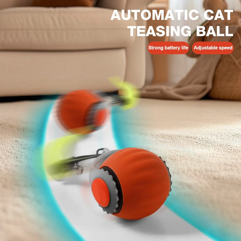 Cat toys small teaser cat ball automatic home teaser cat stick dog cat pet toys pet supplies wholesale