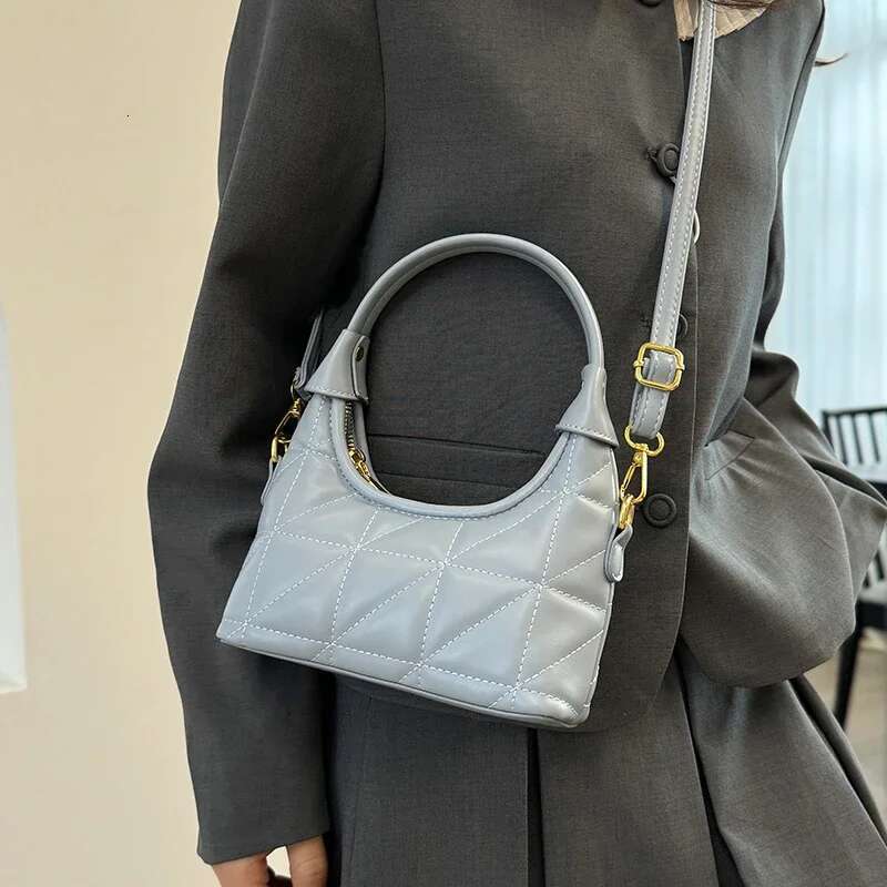 Chic Parisian Designer Crossbody Bag Premium Calf Leather Vintage Minimalist Satchel With Antique Gold Hardware