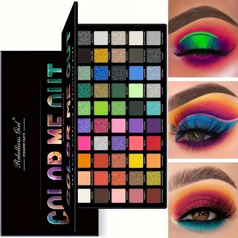 50 Color Gift Eyeshadow TrayProfessional Makeup Artist nude Warm Tone Pearlescent Matte Color for Carnival/Daily/PartyXJ250520