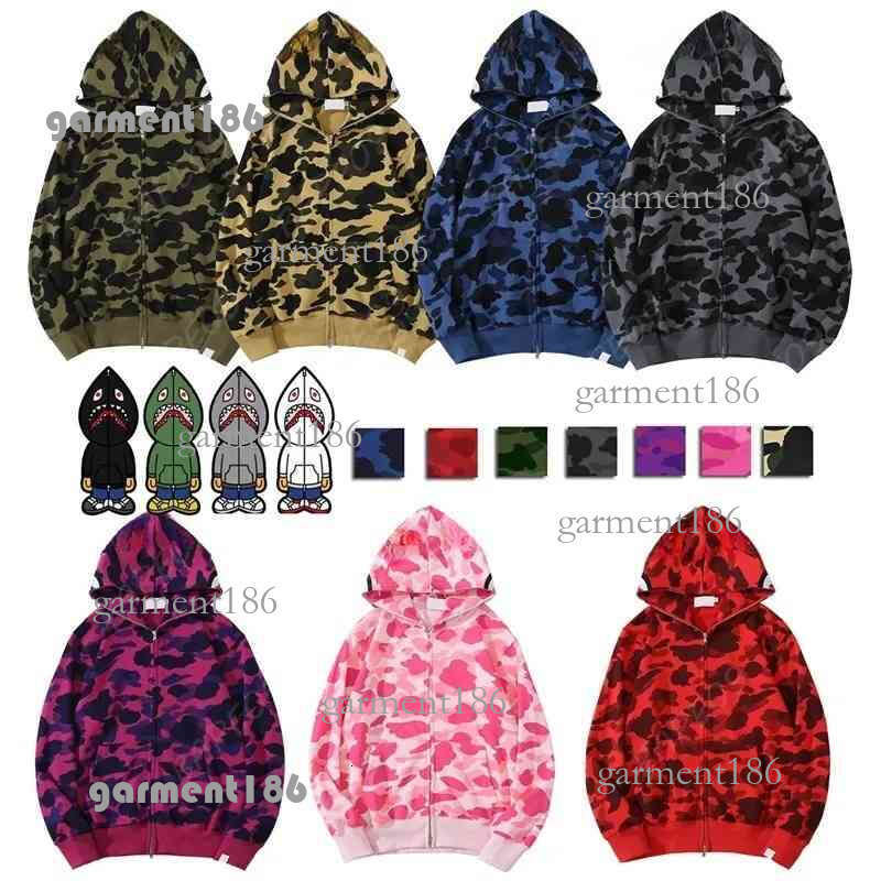 Mens Designer Hoodies Jackets Long sleeve hooded Coats Loose Camouflage Jacket print Womans Hoodie Popular Pattern Sportwear S-3XL