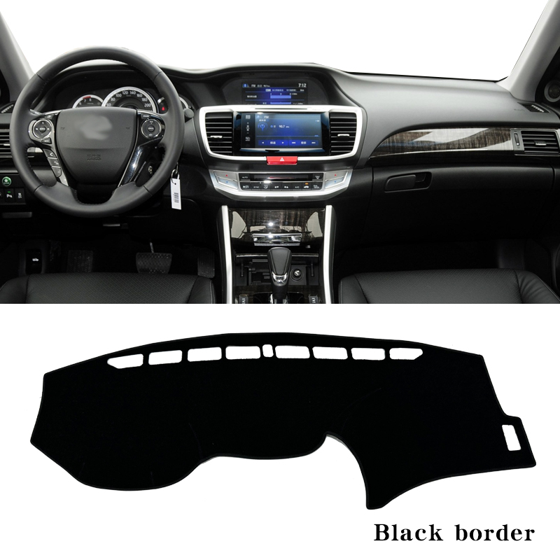 For Accord 2014-2017 Dashboard Sunshade Cover, Front Windshield UV Protection, Polyester Fiber Material, Heat Blocking Sun Visor Pad, Car Interior Acc