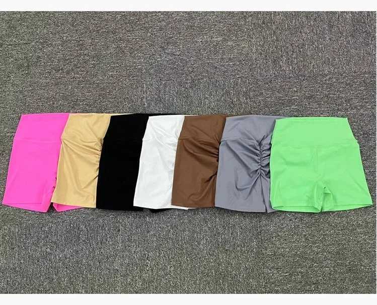 Gym Scrunch Shorts Raises Butt Women Biker Cycling Sport Short Tights High Waist Yoga Fitness Workout Short Leggings White BlackXJ250520