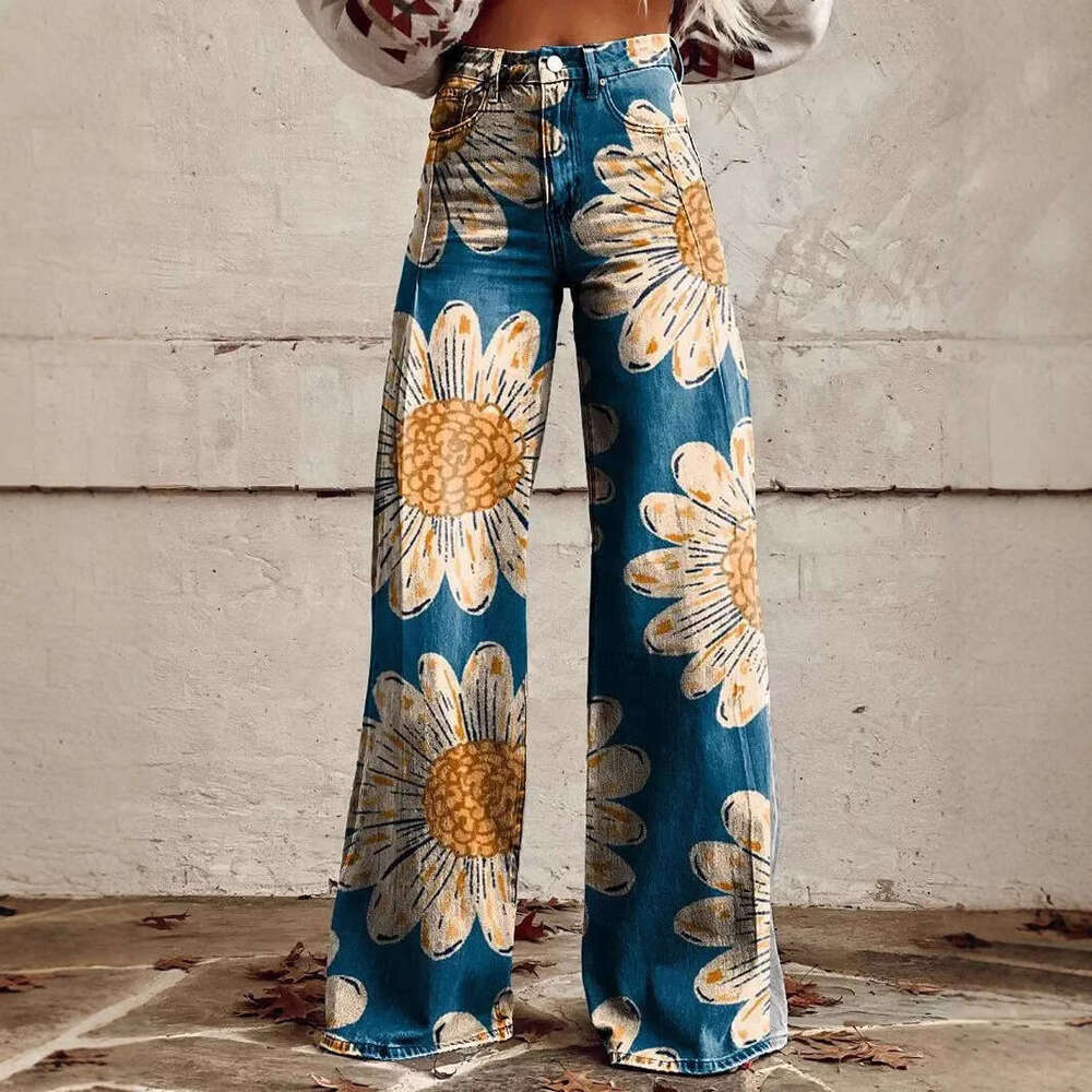 Xiyin TEMU Large Women's Casual Pants Thin Imitation Jeans