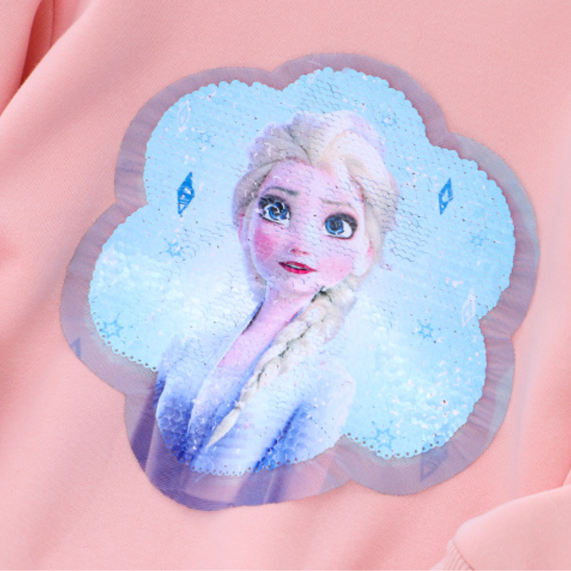 DISNEY infant designer clothes kids designer clothes toddler designer Frozen Elsa princess Princess printed design girls' warm top.