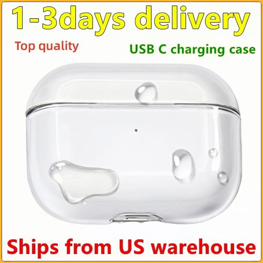 USA Stock For 2025 new usb-c pro 3nd earphones Accessories Silicone Cute Protective Headphone Cover Wireless headphones Shockproof Case