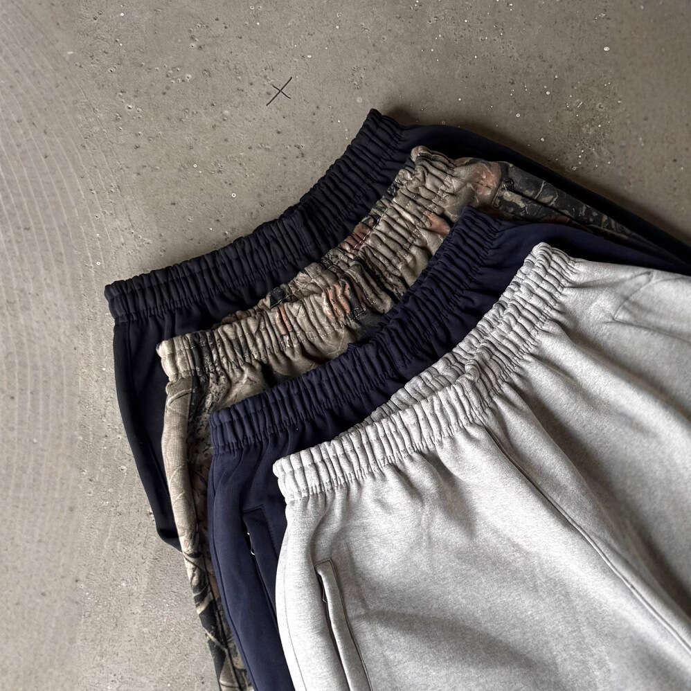 Summer 2025 Men's and Women's Fashion Loose Shorts High Elastic Letter Embroidered Seven Part Waist Pants