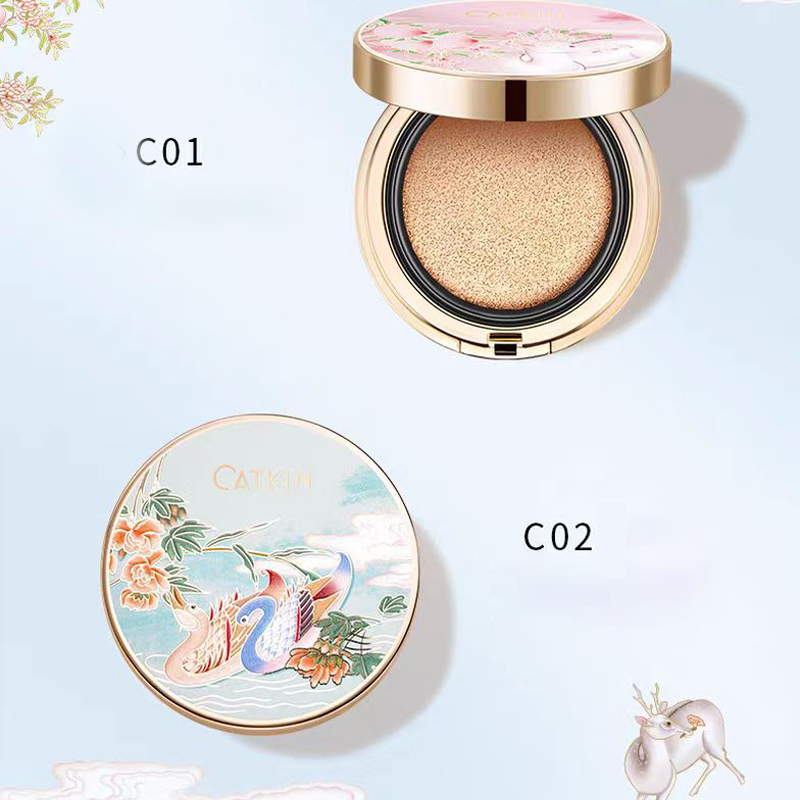 Peach Blossom Air Cushion BB Cream For Women Moisturizing And Long-Lasting Non-Faded Brightening Skin Tone