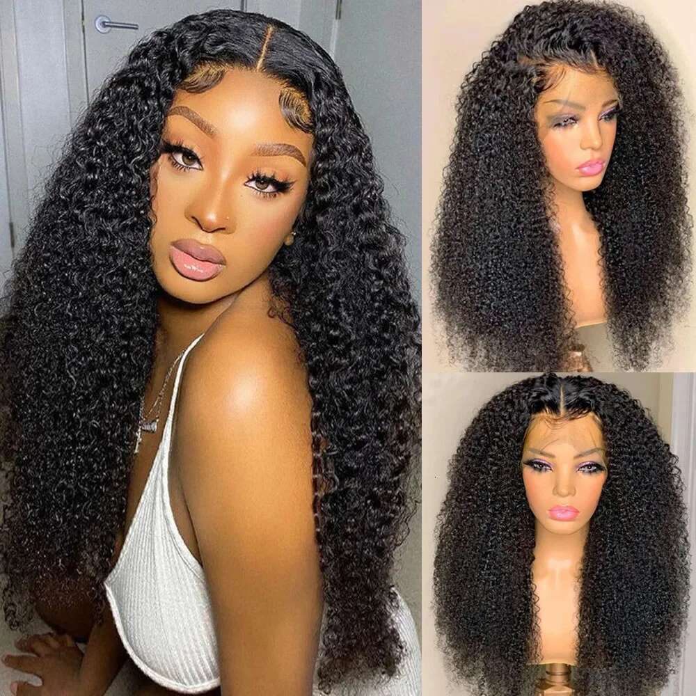 250 Density Deep Wave 13x6 13x4 HD Frontal 30 Inch 360 Full Lace Front Kinky Curly Glueless Human Hair Wig