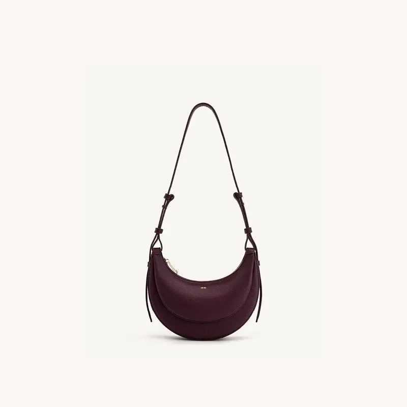 Crescent bag niche design special-shaped semicircular bag one-shoulder armpit bag genuine leather womens crossbody tote bag M250520