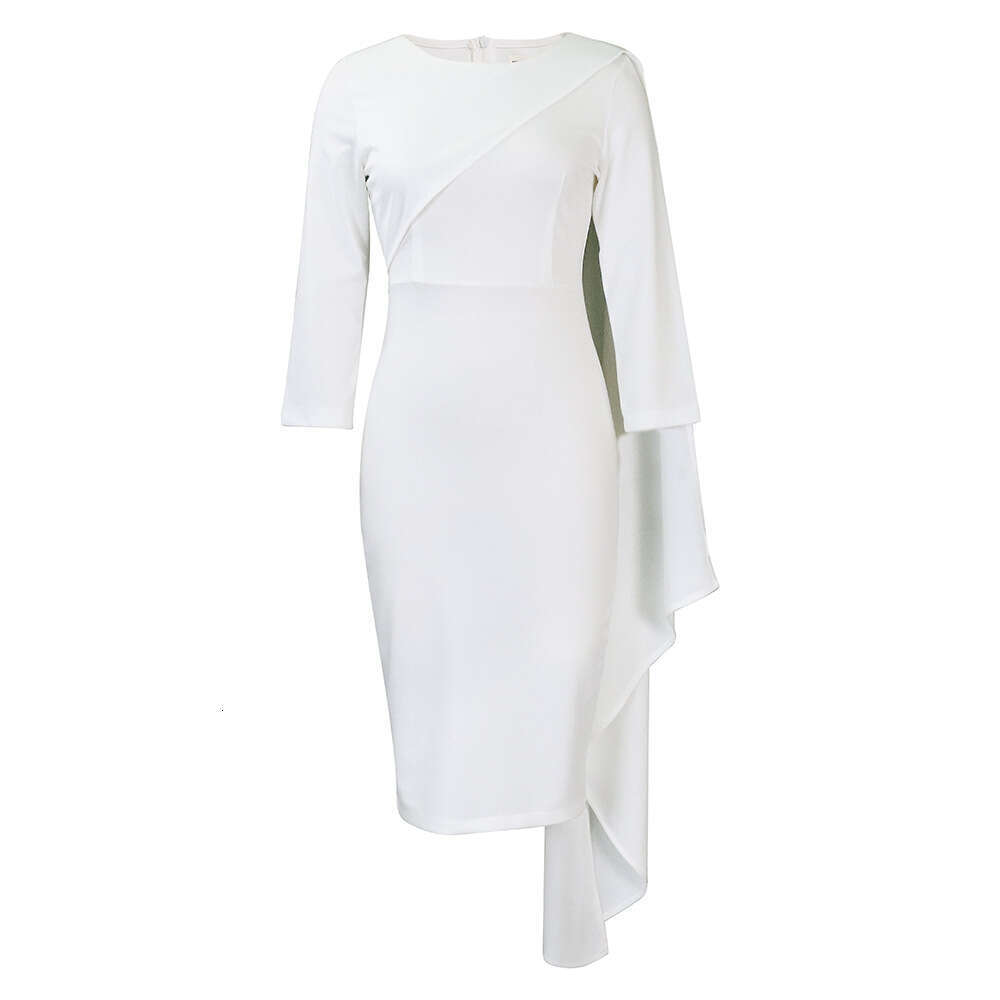 Women's Wear Women's New Fashionable And Elegant Solid Color Tongle Pencil Dress
