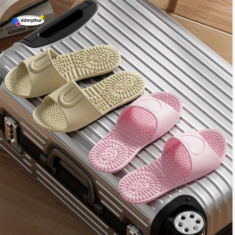 Light Weight Travel Slippers Women 2025 Summer Open Toe Soft Eva Bathroom Slides Woman Comfort Foldable Non-Slip Shoes Ladies ddmythur