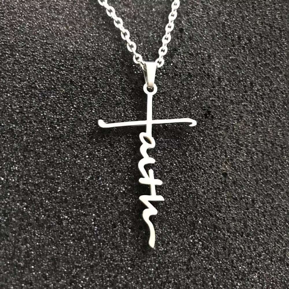 Autumn Cold/ODM Cross Necklace Personalized Name Pendant Men's Jewelry