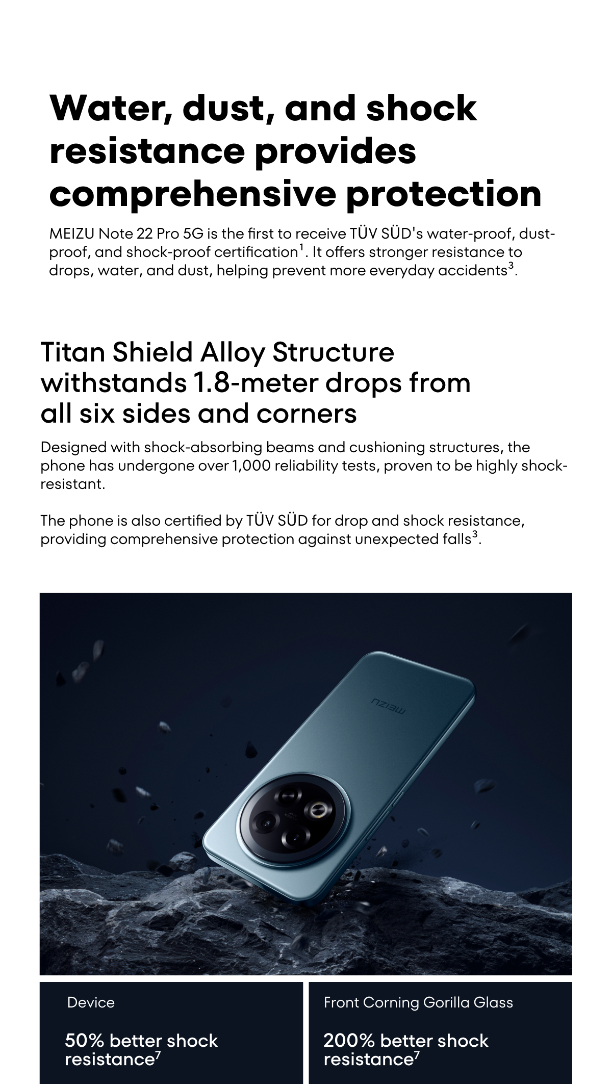 Meizu Meizu Note 22 Pro AI mobile phone new product Qualcomm Snapdragon 6600mAh long-lasting battery life smooth and dable God of Warur