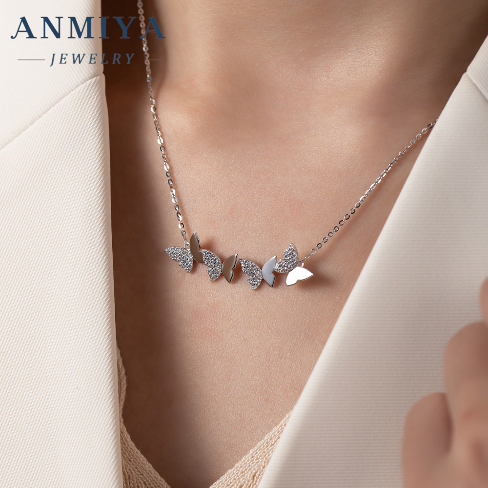 Women's Fashion Sterling Silver Necklaces Elegant Jewelry for Anniversary Occasion