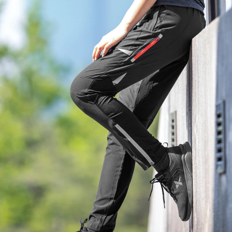 ROCKBROS Light Comfortable Cycling Pants Men Women Spring Summer Breathable Hight Elasticity Sports Reflective Trousers 250520