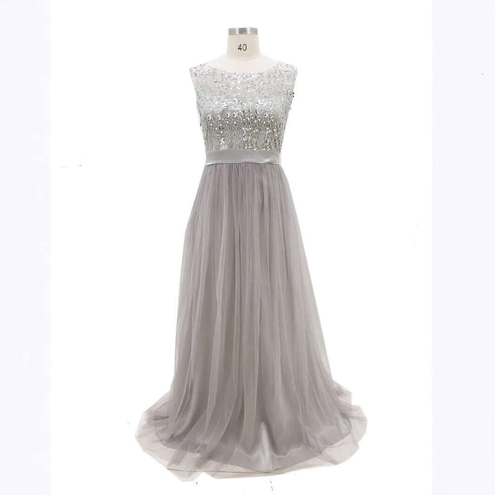 European American spring and summer women's hot selling mesh sleeveless sequin dress 2025 temperament versatile new trend clothing ins