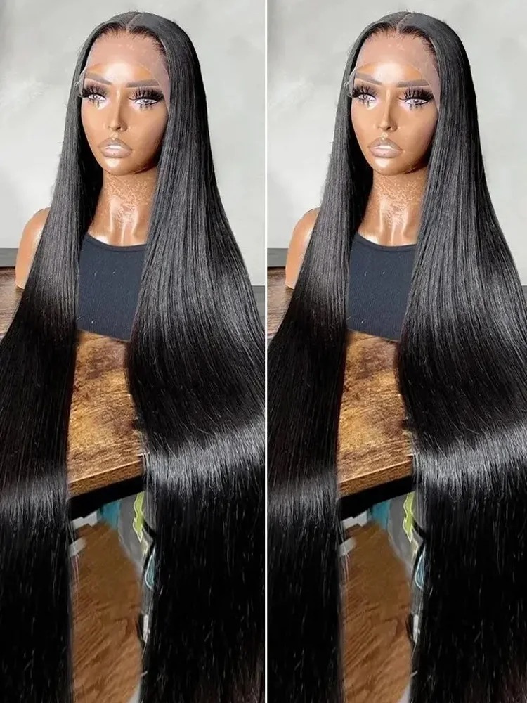 Straight Lace Front Wigs Human Hair Brazilian 13x4 13x6 Straight HD Lace Frontal Wig Glueless Bone Straight Wig For Women synthetic lace front wigs