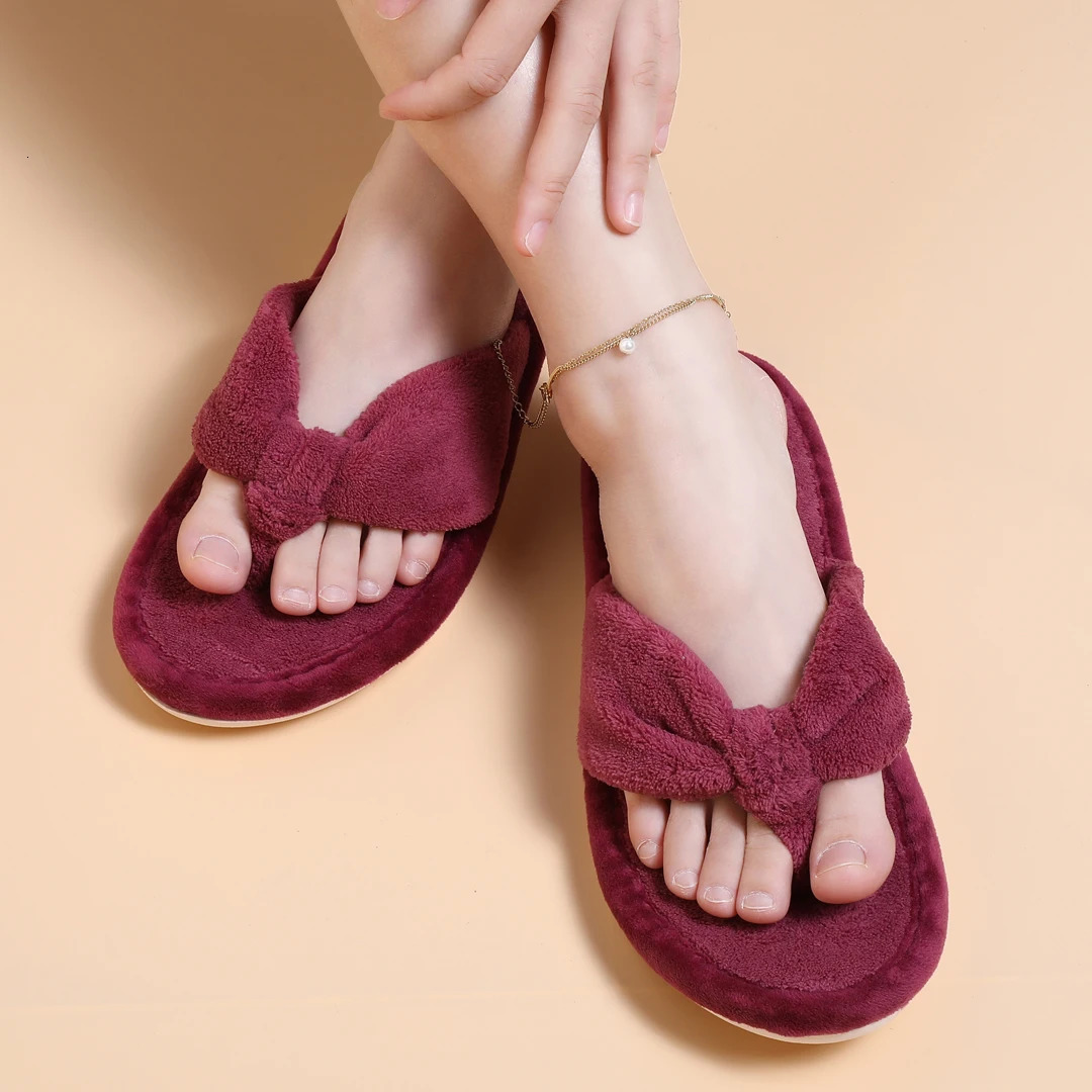 Comwarm Winter Fur Slippers Fluffy Womens Soft Plush Flats Slippers Women Home Sandals Indoor Casual Fuzzy Flip Flops 250516