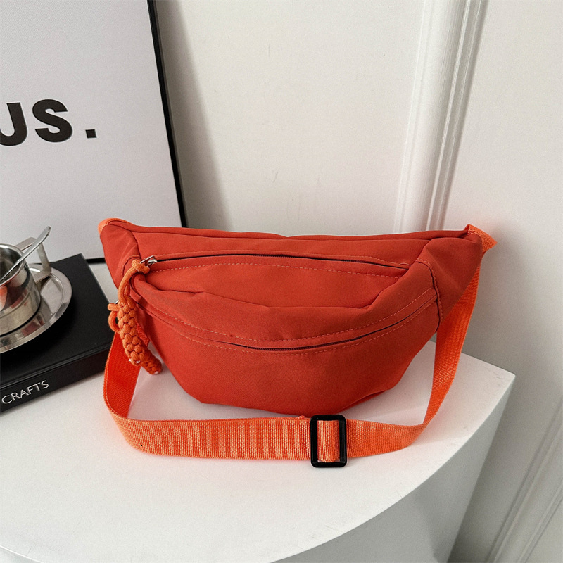 Free Delivery Designer Bag Solid Color Minimalist Korean Casual For Spring 2025 New Versatile Instagram Single Shoulder Crossbody Trendy Outdoor Luxur
