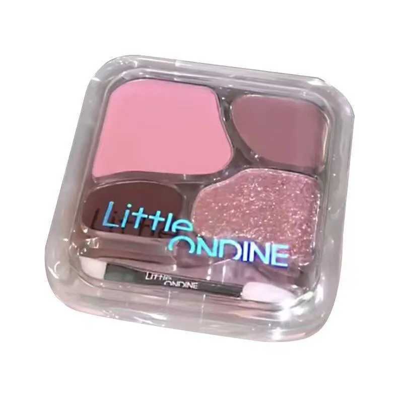 Little Ondine Four Colour Eye Shadow Undercover Powder Palette Highlighting Natural Nudes Korean Makeup Glitter Eyeshadow W250520