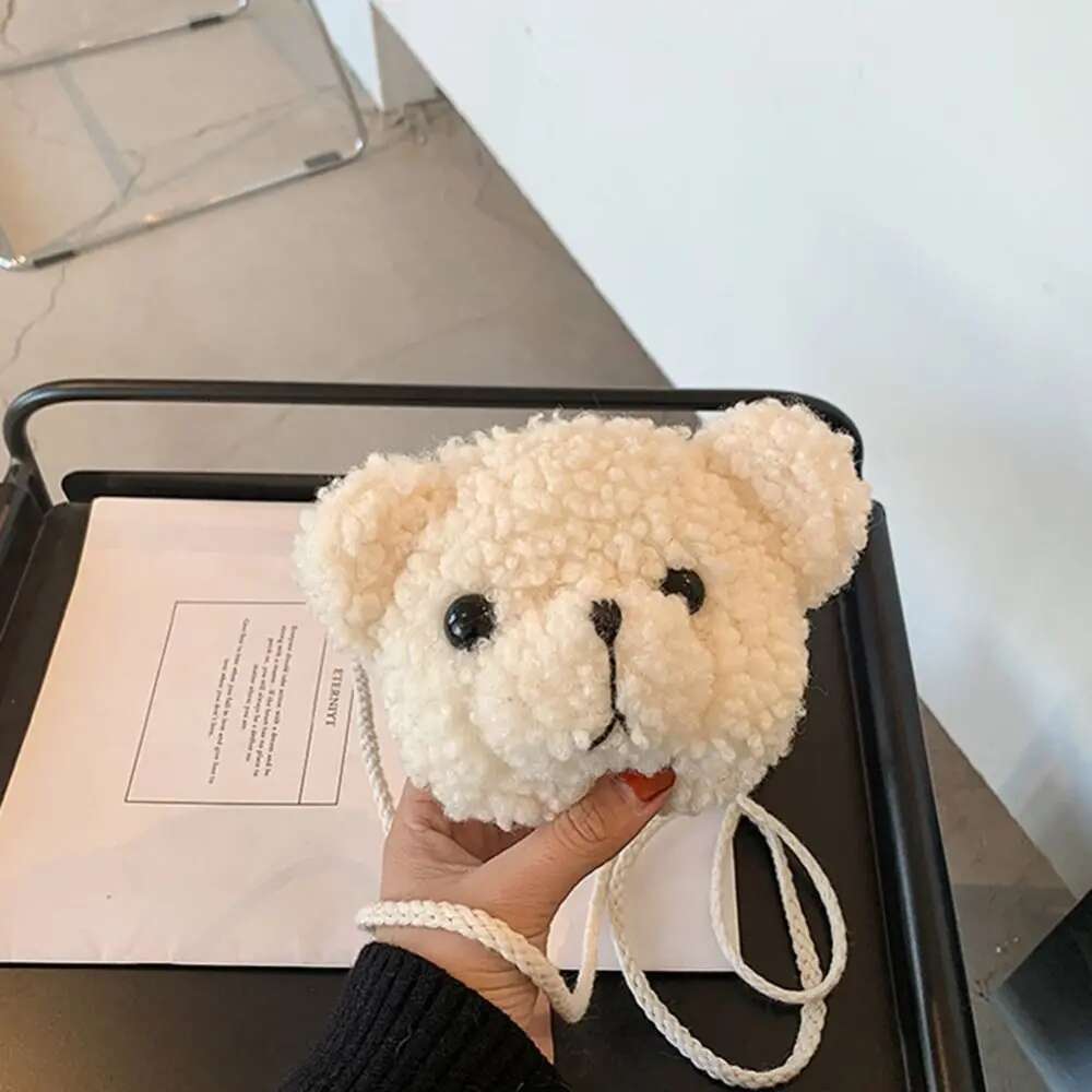 Hot Selling Cute Bear Shoulder Bag For Children Kids Cartoon Messenger Bags Kawaii Plush Purses Little Girls Stuffed Animals Backpack Designer Bags